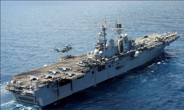 Tàu tấn công đổ bộ USS Bataan của Hải quân Mỹ. Ảnh minh họa
