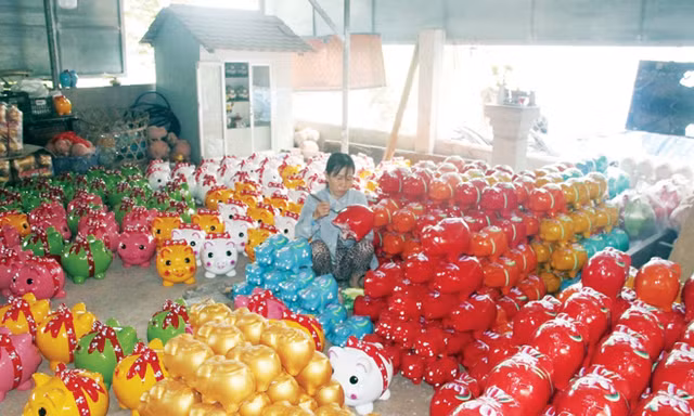 Heo đất đủ màu sắc