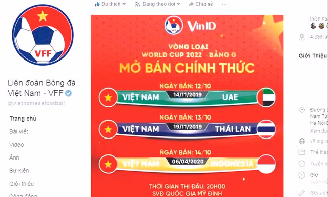 Người hâm mộ đã mua vé trận đấu giữa ĐTVN và ĐT Indonesia ngày 4/6 có thể trả lại vé cho VFF nếu không thu xếp được thời gian xem trận đấu theo lịch mới 