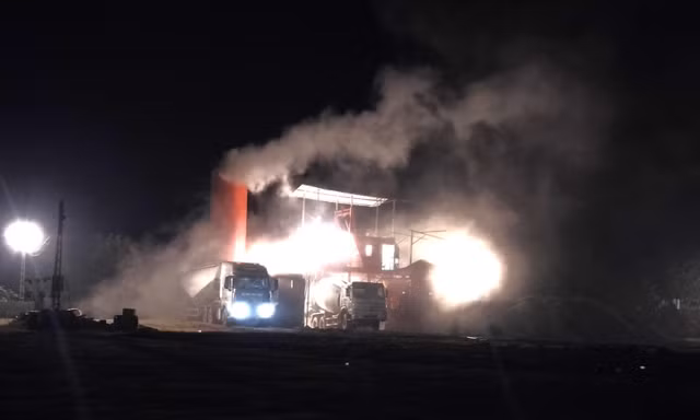 Trạm trộn bê tông không phép ở Yên Bái hoạt động ngày đêm bất chấp lệnh di dời