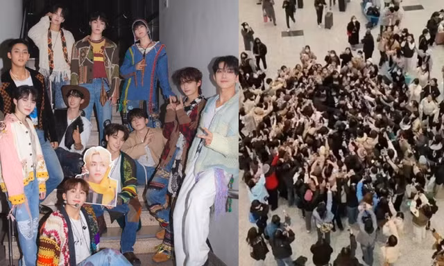 Knet lo ngại về sự an toàn của nghệ sĩ khi thấy SEVENTEEN bị vây kín tại sân bay