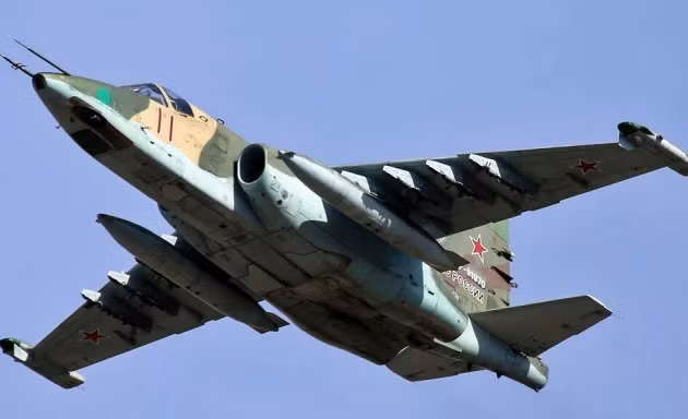 Cường kích chống tăng Su-25 của Nga rơi khi đang huấn luyện