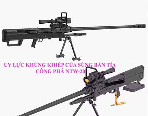 Uy lực khủng khiếp của súng bắn tỉa NTW-20