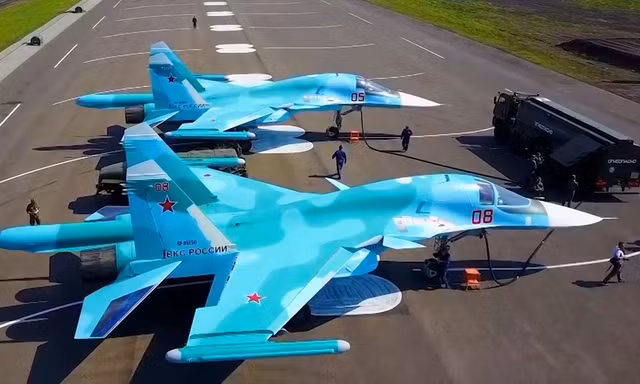 Không quân Nga nhận thêm 'xe tăng bay' Su-34