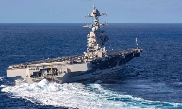 Uy lực siêu tàu sân bay Gerald R. Ford lần đầu được Mỹ đưa vào thực thi nhiệm vụ
