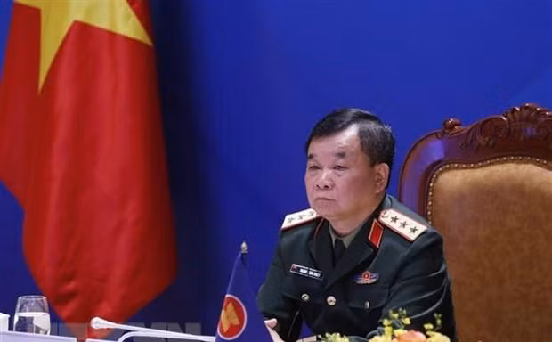 Thượng tướng Hoàng Xuân Chiến, Thứ trưởng Bộ Quốc phòng. (Ảnh: Dương Giang/TTXVN) 