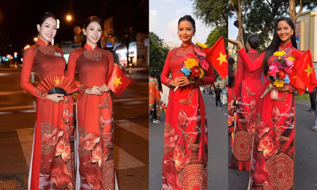 Hoa hậu Thanh Thủy, Tiểu Vy, H'Hen Niê tự hào khi tham gia đoàn diễu hành