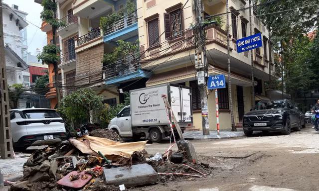 'Đại công trường' cải tạo khu đô thị Đầm Trấu ngổn ngang gần nửa năm