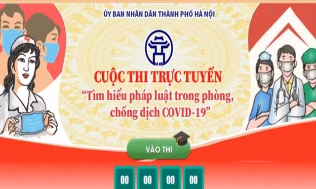 Hà Nội công bố giải thưởng cuộc thi tìm hiểu pháp luật trong phòng chống dịch COVID-19