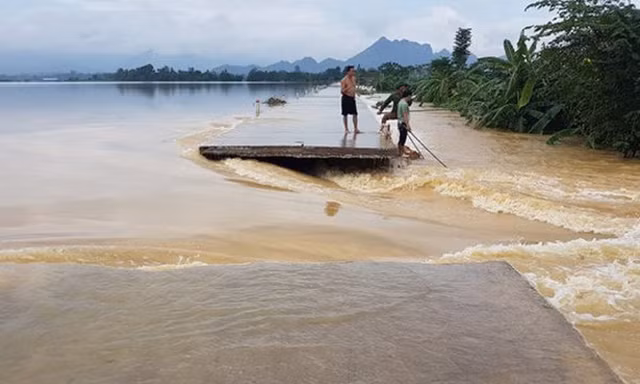 Đê Bùi 2 gặp sự cố vào ngày 12/10/2017.