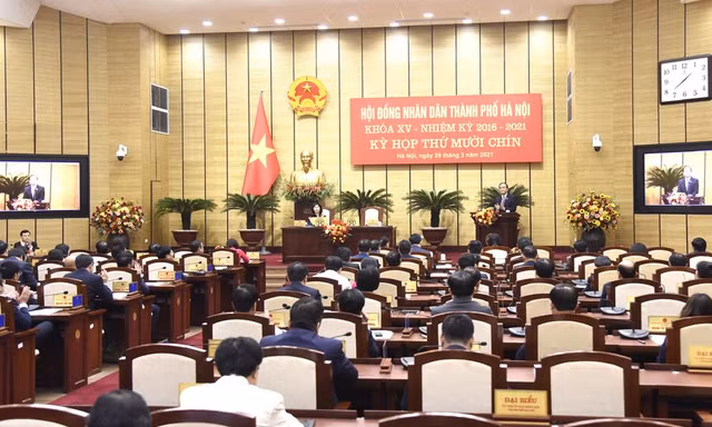 Quang cảnh kỳ họp HĐND TP chiều 29/3