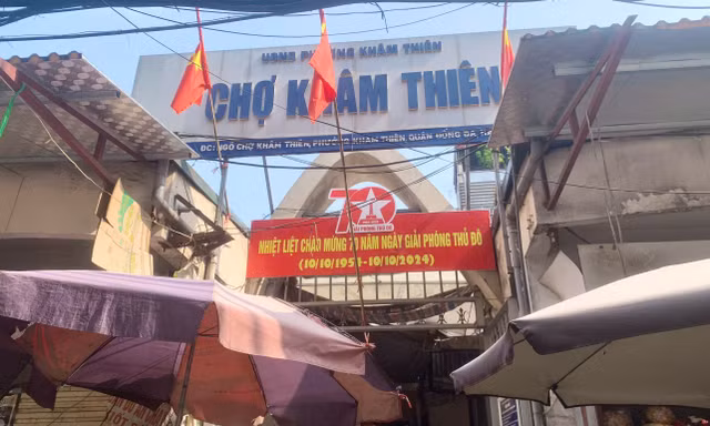 Cận cảnh chợ truyền thồng gần 40 tuổi ở quận Đống Đa sắp được xây dựng lại