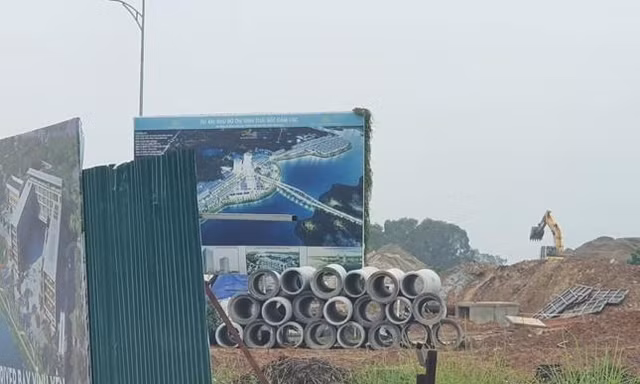 Khu đô thị sinh thái Bắc Đầm Vạc của Công ty CP Sông Hồng Hoàng Gia ở thành phố Vĩnh Yên chưa đủ điều kiện chuyển nhượng. 