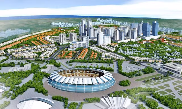 Hình ảnh 3D đô thị vệ tinh Hòa Lạc