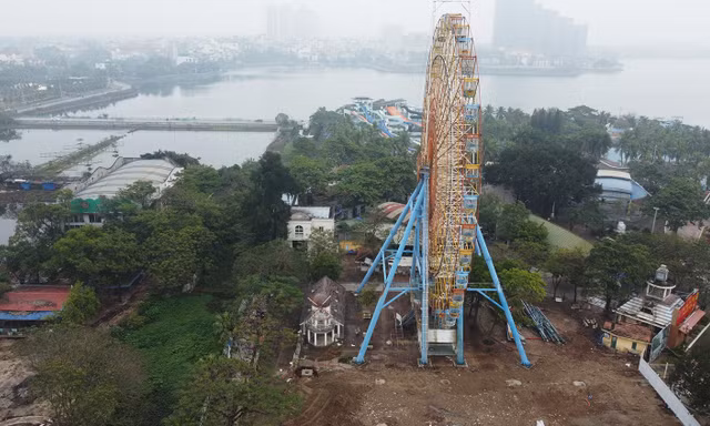 Công viên Mặt trời mới rộng 1,7ha nằm sát hồ Tây sắp 'biến mất'