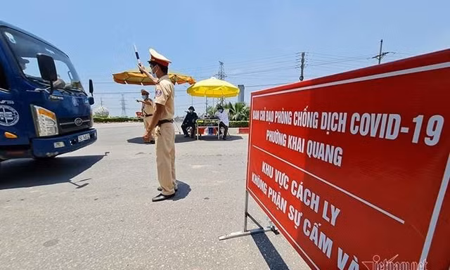 Một chốt kiểm soát trên địa bàn tỉnh Vĩnh Phúc. Ảnh minh họa