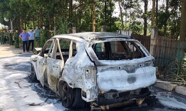 Hiện trường vụ cháy. Ảnh Hà Phương