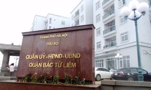 Trụ sở UBND quận Bắc Từ Liêm. Ảnh minh họa