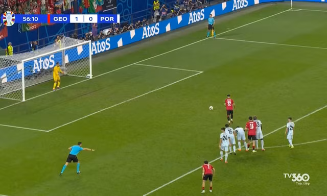 Highlights Bồ Đào Nha vs Georgia: Brazil châu Âu ngậm trái đắng, Georgia làm nên lịch sử
