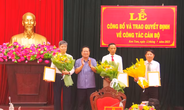 Kon Tum điều động, bổ nhiệm cán bộ chủ chốt