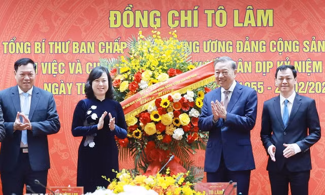 Tổng Bí thư Tô Lâm thăm, làm việc với Bộ Y tế