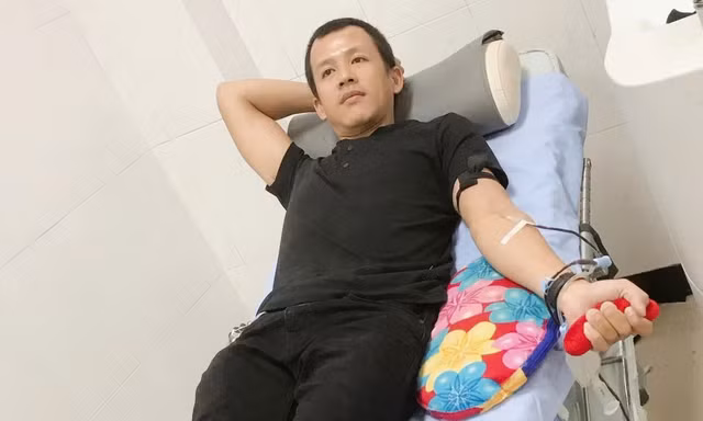 Anh Nguyễn Ngọc Ánh đã có 43 lần hiến máu và tiểu cầu