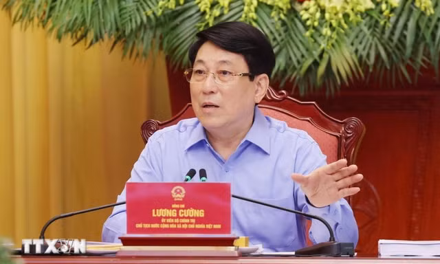 Chủ tịch nước Lương Cường làm việc với Tỉnh ủy Quảng Ninh