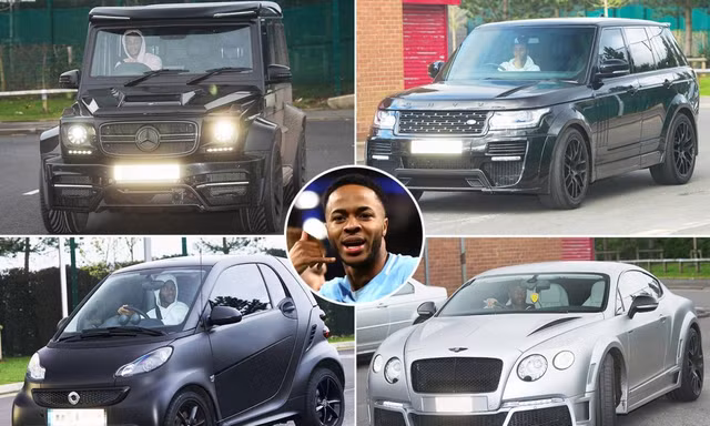 Mục kích dàn xế 'siêu khủng' của ngôi sao Raheem Sterling