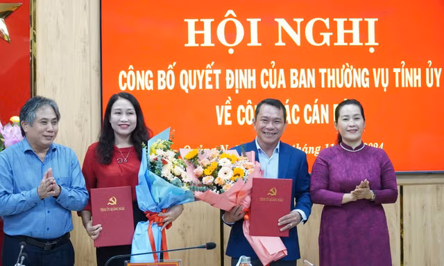 Công bố quyết định của Ban Thường vụ Tỉnh ủy Quảng Ngãi về công tác cán bộ