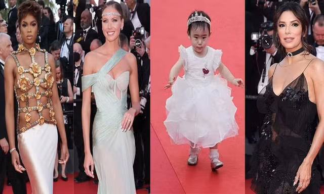 Cannes ngày 1: Người mẫu Pháp Didi Stone 'hở bạo' khi diện mốt ngực trần
