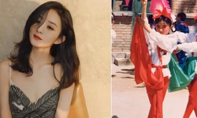 Ảnh thời bé diễn văn nghệ ở trường của Triệu Lệ Dĩnh gây ‘sốt’