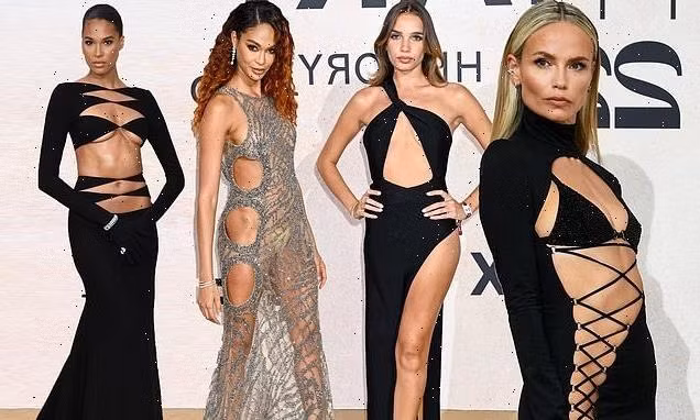 Mỹ nhân Nga hở gần hết thân trên vẫn chưa 'bạo' bằng Joan Smalls với váy trong suốt