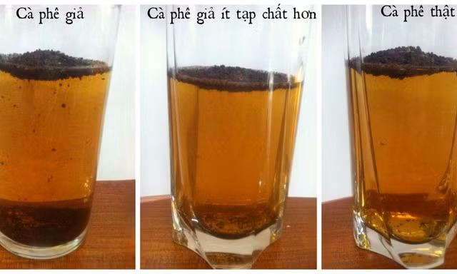 Cách phân biệt cà phê thật - giả