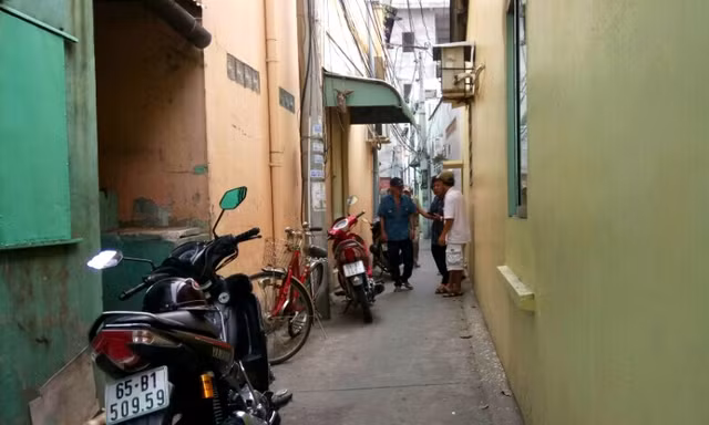 Nơi phát hiện sự việc người đàn ông treo cổ.