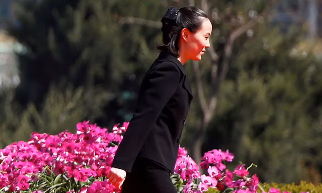Bà Kim Yo-jong, người thân cận với Chủ tịch Triều Tiên Kim Jong-un, đồng thời được coi là "bóng hồng quyền lực" ở Bình Nhưỡng. Ảnh: Reuters