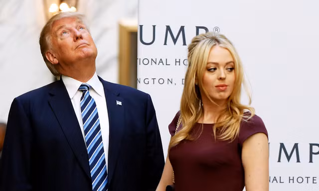 Tổng thống Trump và con gái Tiffany. Ảnh: Reuters