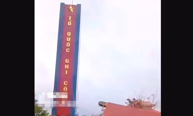 Vì sao cánh kỳ đài khu tưởng niệm liệt sĩ Tú Thủy bị đổ