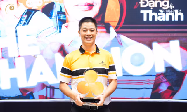 Cơ thủ Đặng Thành Kiên đoạt giải thưởng 250 triệu đồng
