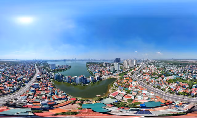 Ảnh 360 độ: Đường Âu Cơ đã hoàn thành mở rộng sau hơn 4 năm thi công
