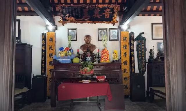 Nếp nhà của cố Tổng Bí thư Trường Chinh tại làng Hành Thiện