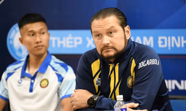 HLV Velizar Popov: 'Thép Xanh Nam Định rất mạnh, nhưng chúng tôi đá sân khách thường có kết quả tốt’