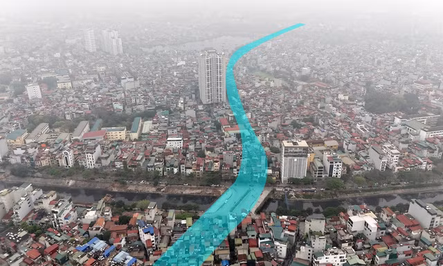 Toàn cảnh đường vành đai 2,5 được Hà Nội đầu tư 2.500 tỷ đồng làm đoạn Nguyễn Trãi - Đầm Hồng 