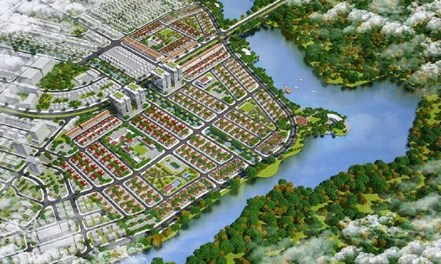 Dự án Khu đô thị Làng hoa Tiền Phong hiện vẫn là bãi đất trống được người dân tận dụng chăn thả gia súc