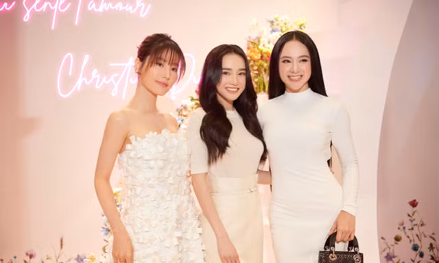 Nhã Phương khoe nhan sắc mặn mà khi đọ dáng cùng Diễm My 9x, Angela Phương Trinh