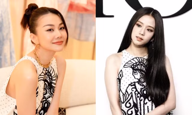 Đụng hàng mẫu váy với Jisoo BLACKPINK, Thanh Hằng khoe thần thái chuẩn "chị đại showbiz"