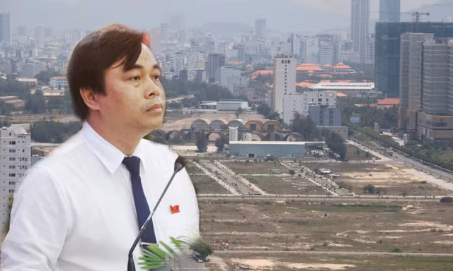Ông Tô Văn Hùng và khu vực sân bay Nước Mặn có các lô đất liên quan đến yếu tố người nước ngoài. Ảnh: Nguyễn Thành