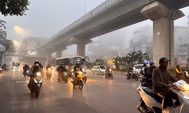 Nền nhiệt tiếp tục giảm, miền Bắc mưa rét kéo dài