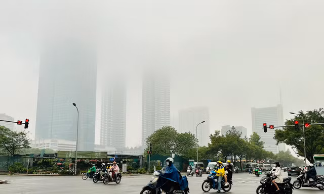 Miền Bắc sương mù, mưa phùn kéo dài