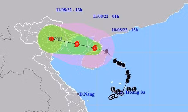 Bão đổ bộ sáng sớm mai, hướng về Quảng Ninh – Ninh Bình
