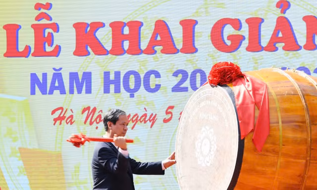 Những hình ảnh, câu nói ấn tượng trong lễ khai giảng năm học mới 
